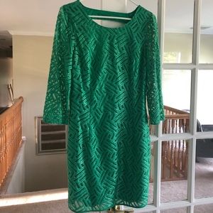 Lilly Pulitzer Kelly Green Lace Dress 8 👗